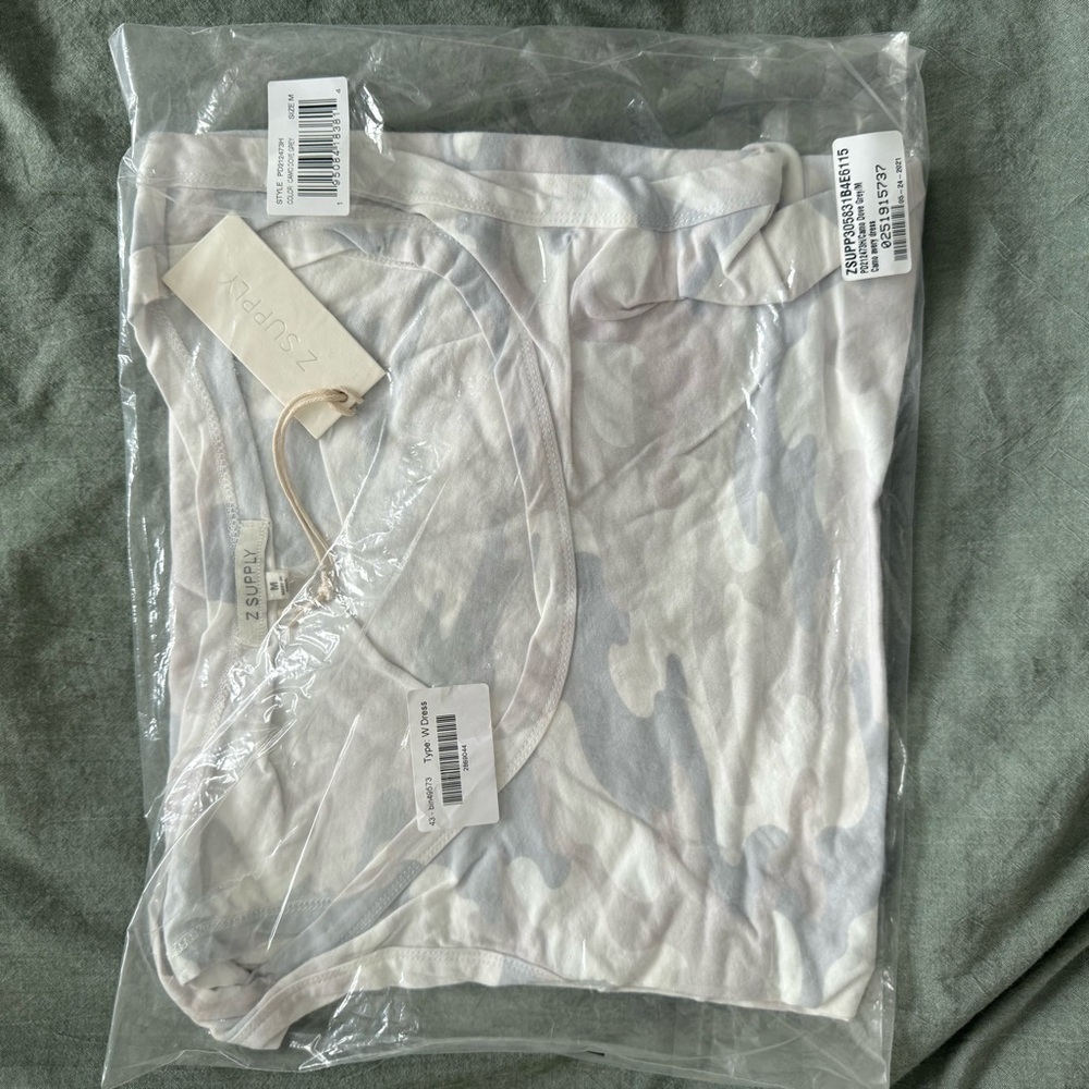 NWT Z Supply Camo Avery Dress in Dove Grey - Picture 5 of 7
